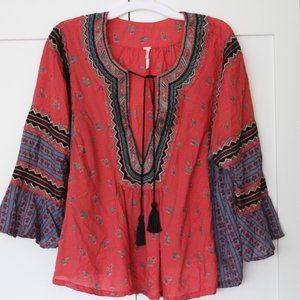 Free People Patterned Blouse